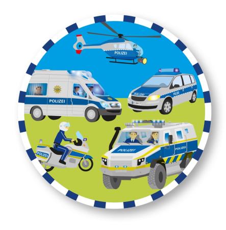 Polizei Tortenaufleger